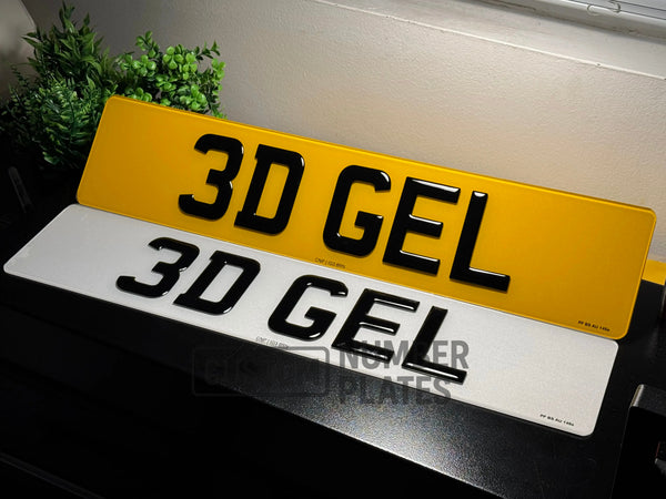 3D Gel Number Plate