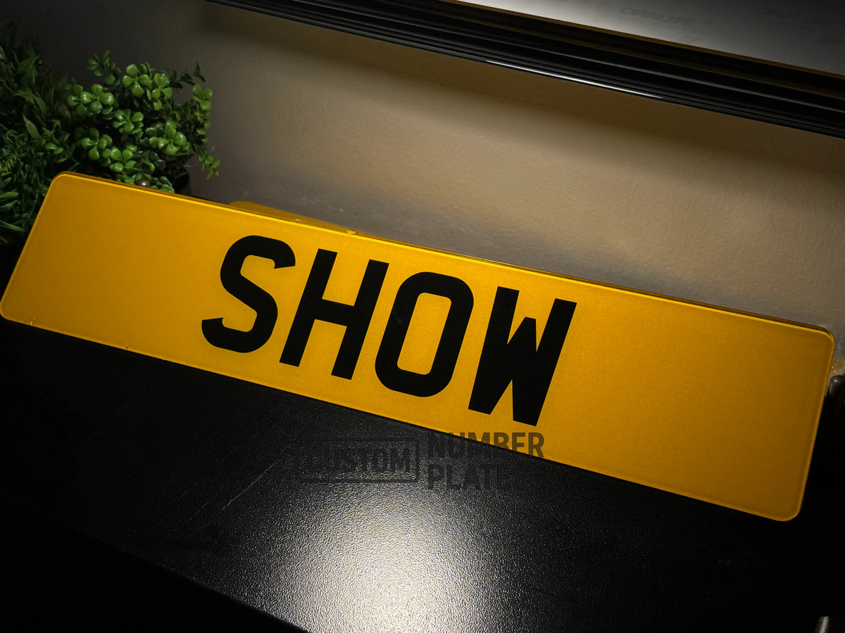 show number plate
